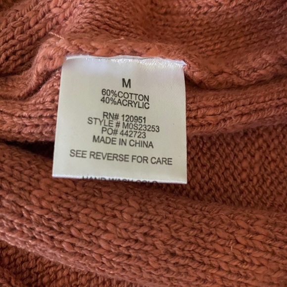 Hippie Rose V-neck Sunset Clay & Crystal Sage Ribbed Sweaters Bundle of two NWT - Picture 9 of 16